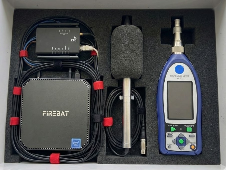 (모니터링) 소음계 및 실시간 인터넷 연결